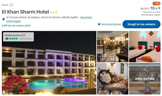 Vacanze, voli e hotel a Sharm El Sheikh