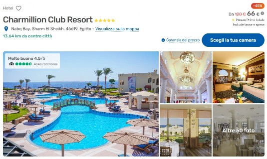 Vacanze, voli e hotel a Sharm El Sheikh