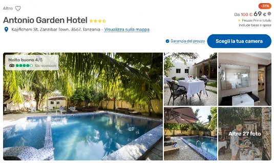 Vacanze, voli e hotel a per Zanzibar