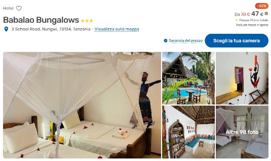 Vacanze, voli e hotel a per Zanzibar