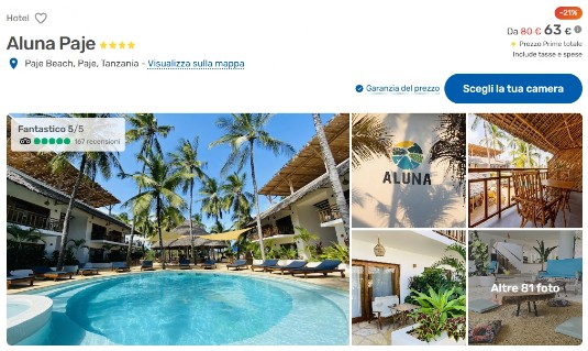 Vacanze, voli e hotel a per Zanzibar