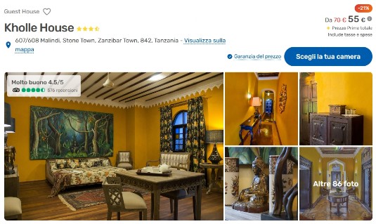 Vacanze, voli e hotel a per Zanzibar