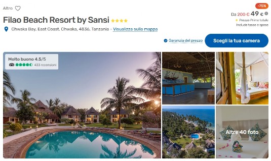 Vacanze, voli e hotel a per Zanzibar