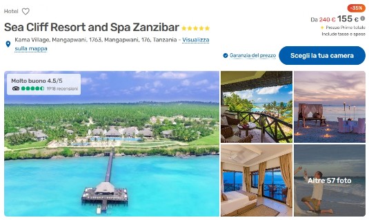 Vacanze, voli e hotel a per Zanzibar